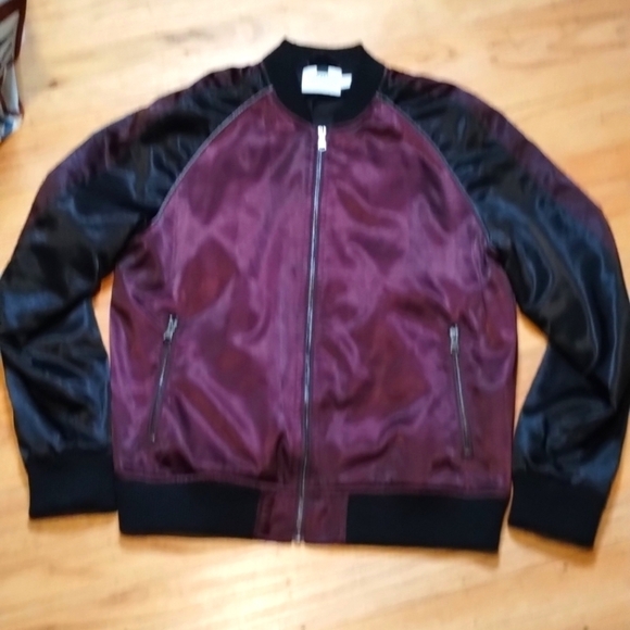 Topman satin style bomber jacket Sz L fully lined - Picture 1 of 15
